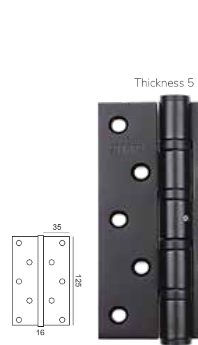 HINGE SES 5X3,5X5 MM BM
