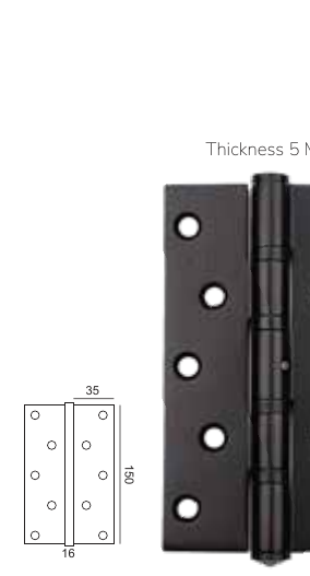 HINGE SES 6X3,5X5 MM BM